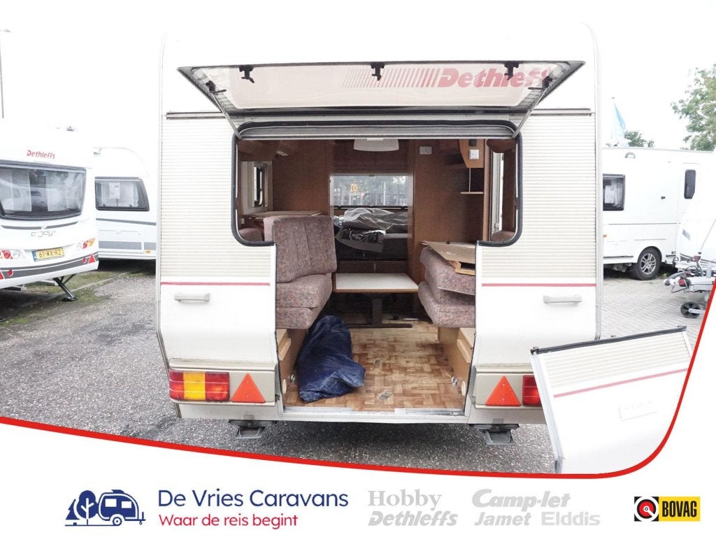 Dethleffs Beduin 490 Motorcaravan met voortent, Caravans en Kamperen, Dwarsbed, Rondzit, Bedrijf, 750 - 1000 kg