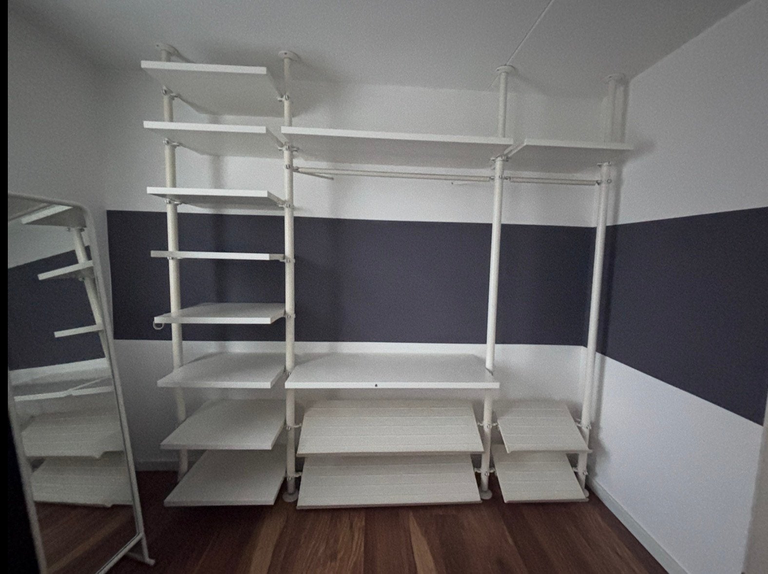 IKEA STOLMEN kleding/inloopkast - compleet modulair systeem, Ophalen, Gebruikt, 50 tot 75 cm, 200 cm of meer