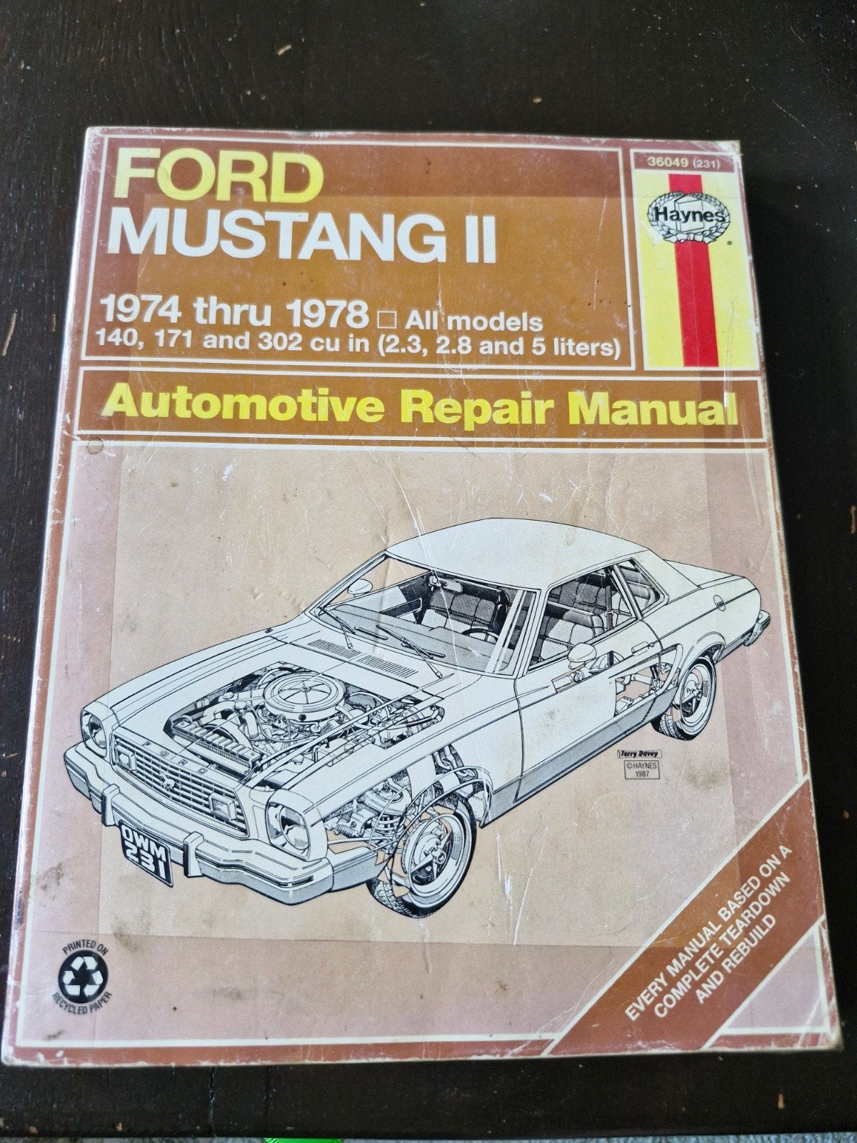 Ford Mustang II Haynes Reparatiehandleiding 1974-1978, Verzenden, Gelezen, Ford, Haynes