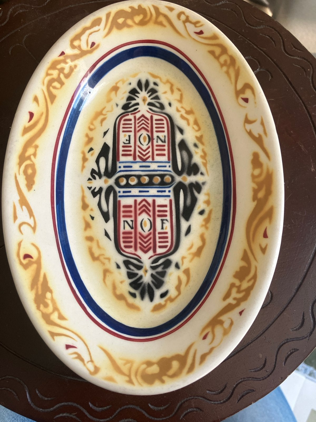 Art Deco Serveerschaal Petrus Regout 1941, Ophalen of Verzenden