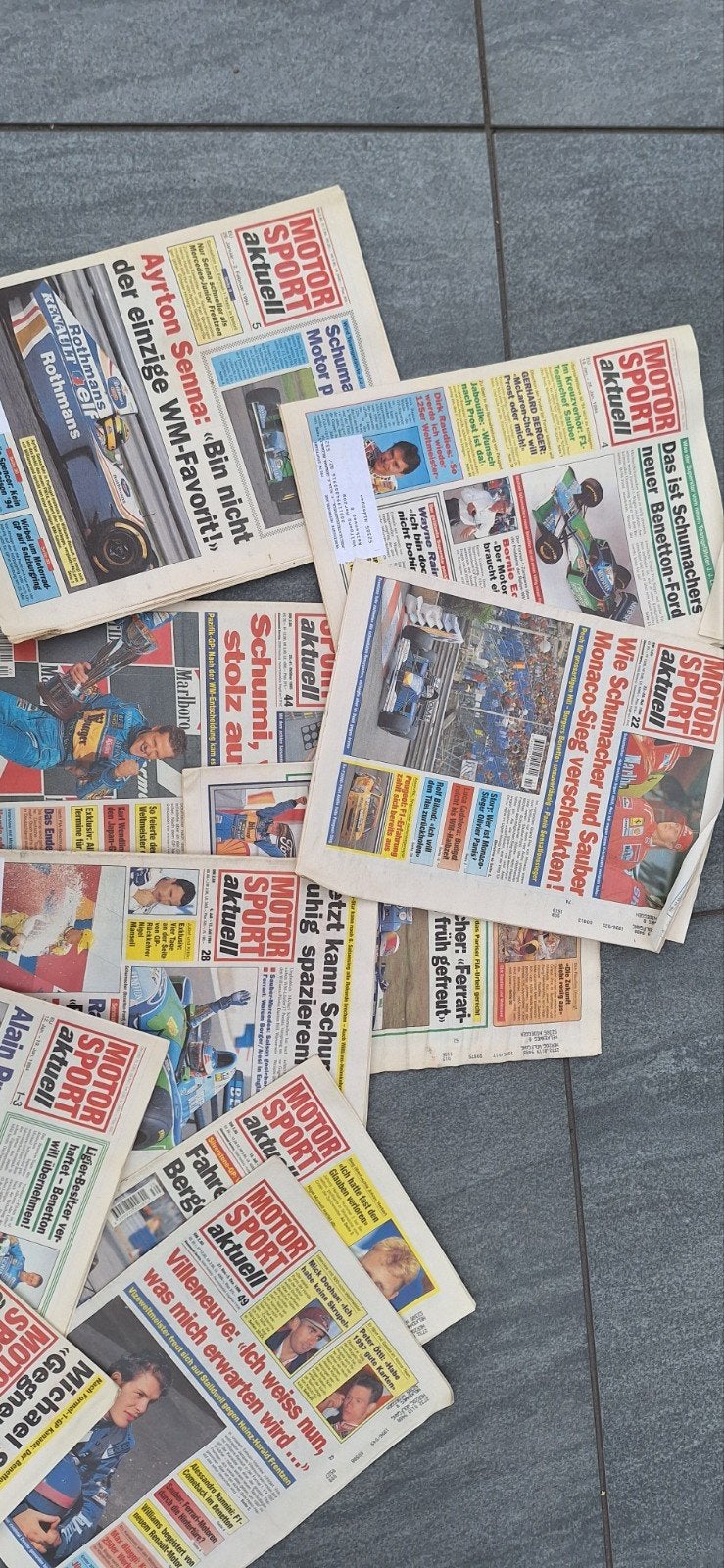 F1 Motor Sport Aktuell Schumacher,Senna enzo, Ophalen of Verzenden, Gelezen