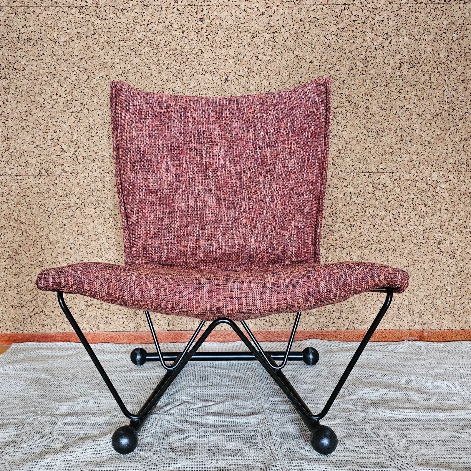 Flyer Fauteuil Young International jr 80 retro vintage, Gebruikt, Postmodern retro Memphis style, 75 tot 100 cm, Ophalen of Verzenden