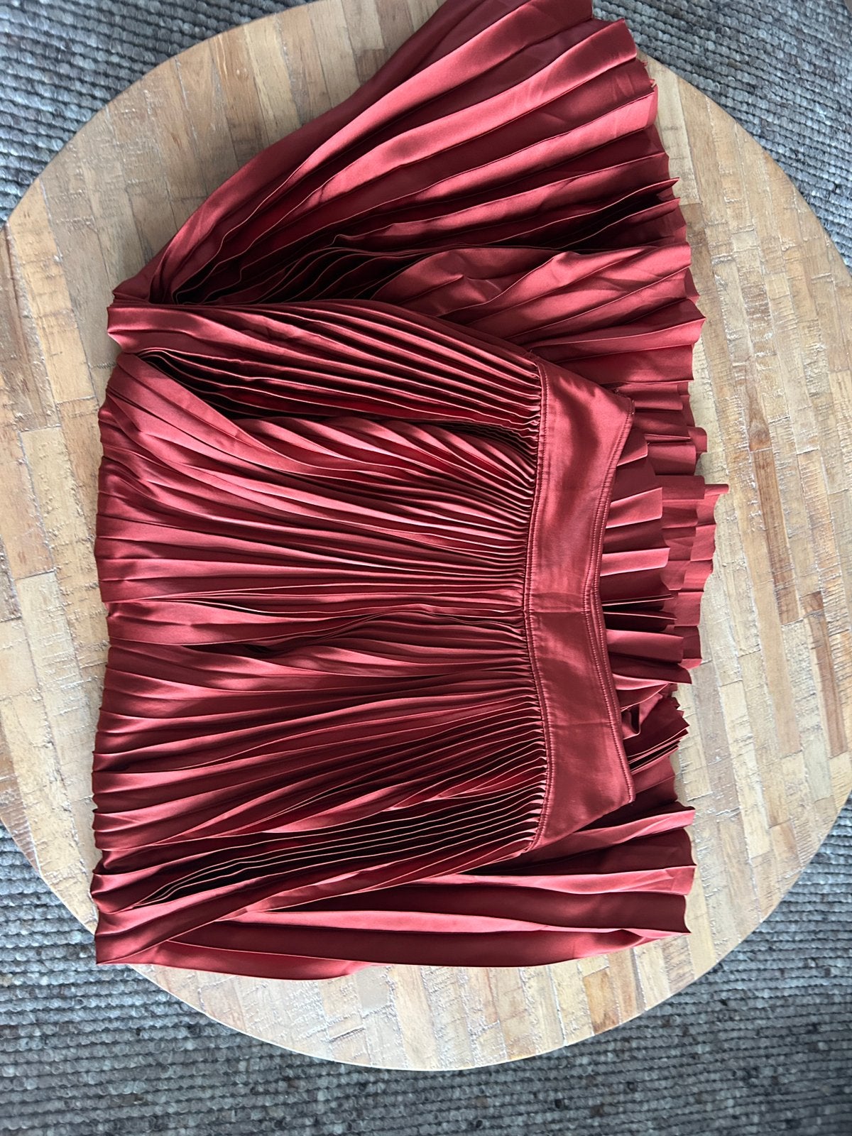 Prachtige maxi rok burgundy, Ophalen, Nieuw, Maat 38/40 (M), Overige typen