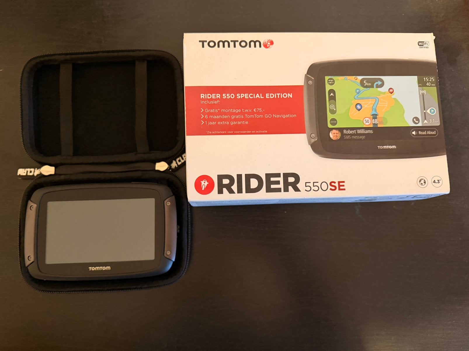 TomTom Rider 550 SE - incl. Bevestigingen ZGAN, Motoren, Ophalen of Verzenden, Zo goed als nieuw
