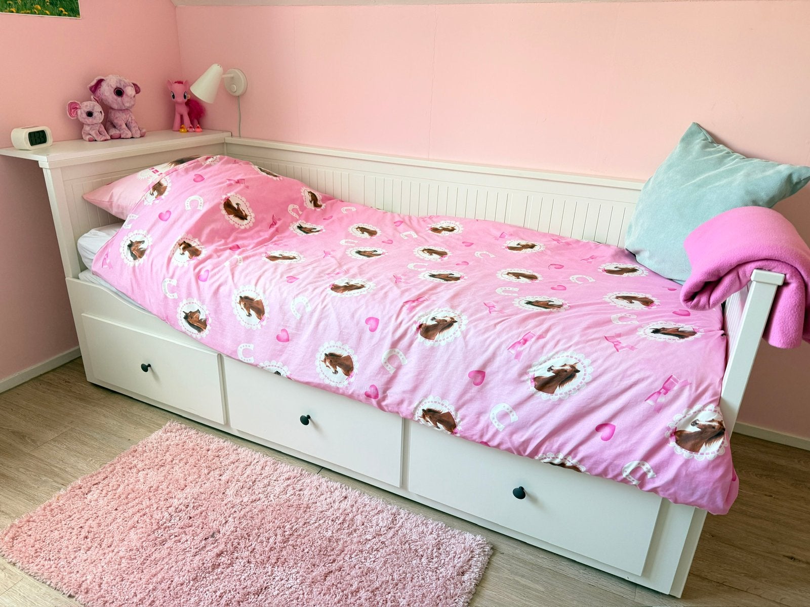 IKEA Hemnes Bedbank met 3 lades - Wit, Ophalen, Wit, Tweepersoons, Zo goed als nieuw