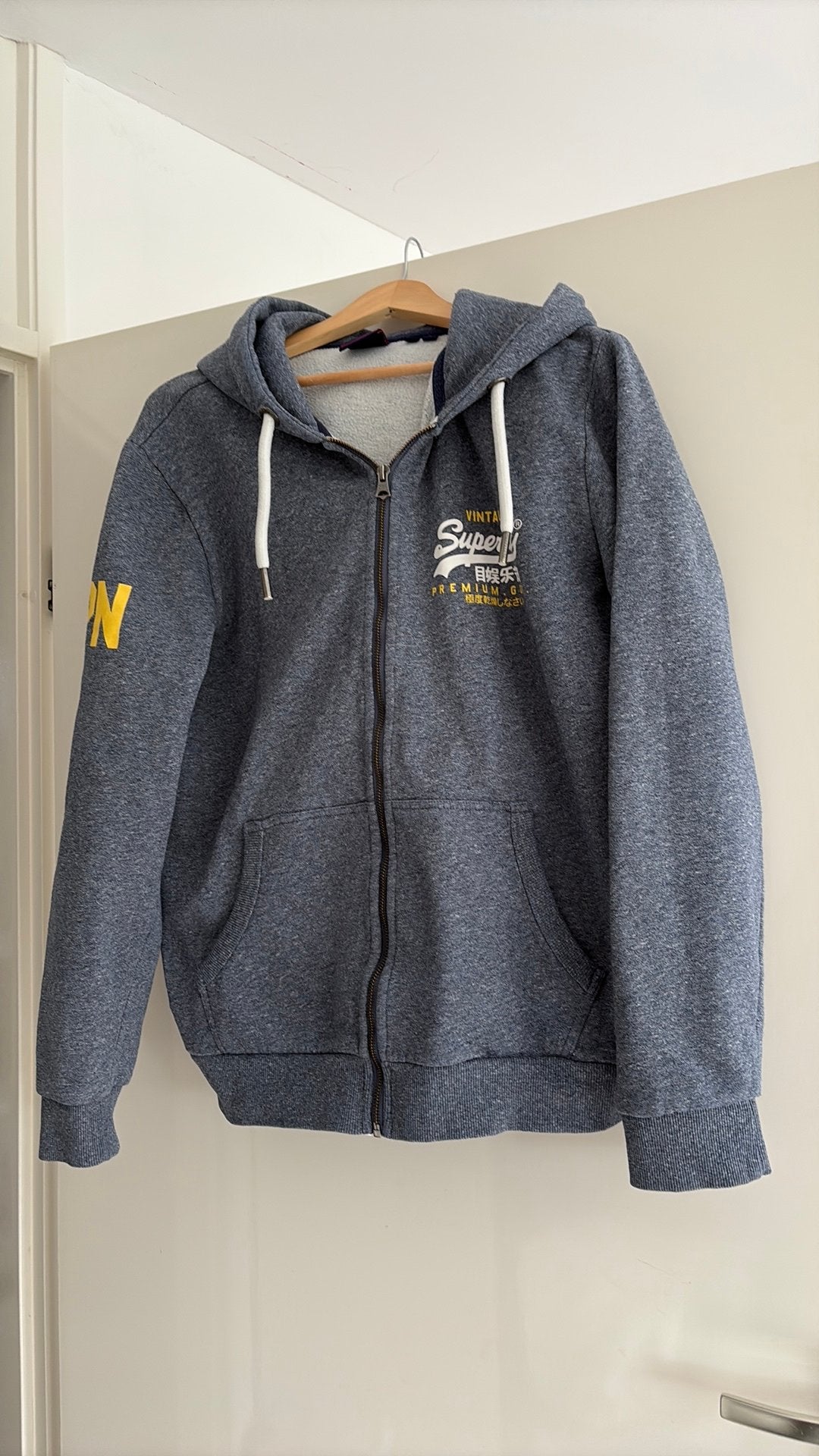 Vest SuperDry Super Dry Superdry heren maat L, Ophalen of Verzenden, Zo goed als nieuw, Maat 52/54 (L), Blauw