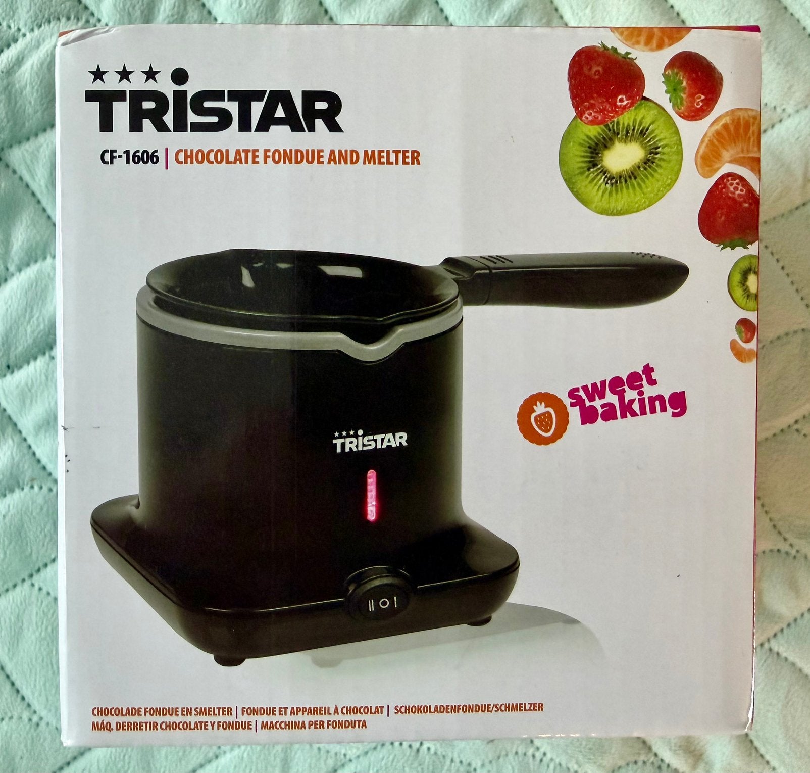 Tristar CF-1606 Chocoladefondue set chocoladesmelter - nieuw, Ophalen of Verzenden, Nieuw, Elektrisch, Fonduepan