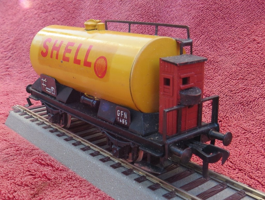 Fleischmann 1465 SH. DB Shell wagon. Jaren 60, Gelijkstroom, Fleischmann, Wagon, Ophalen of Verzenden