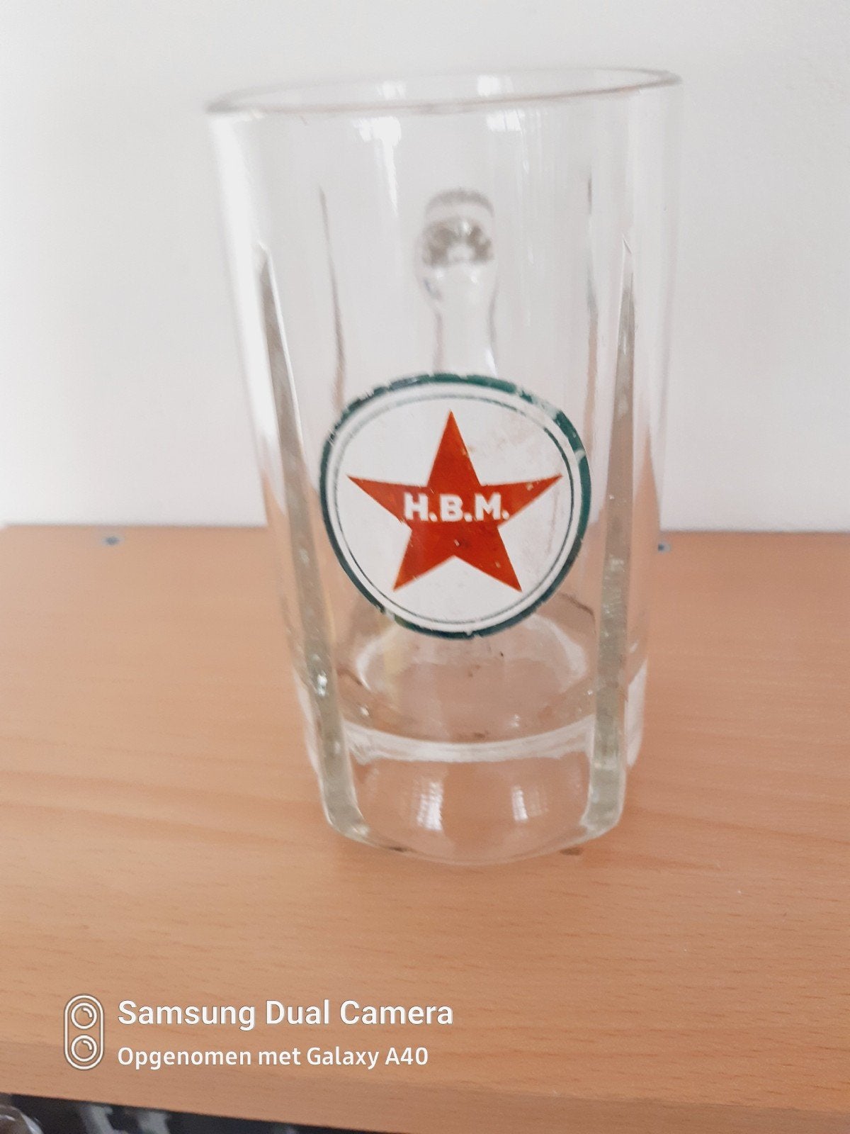 Mooie h.b.m Heineken glazen pul, Ophalen of Verzenden, Zo goed als nieuw, Pul(len), Heineken
