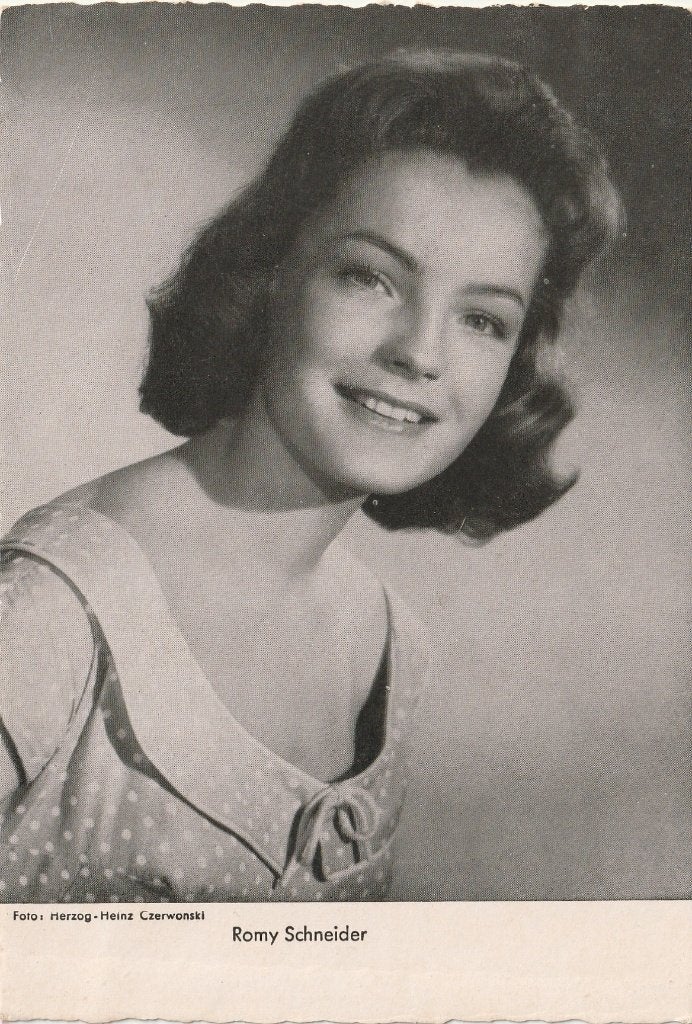 Oude Kaart Romy Schneider, Verzamelen, Verzenden, Gebruikt, Film, Foto of Kaart