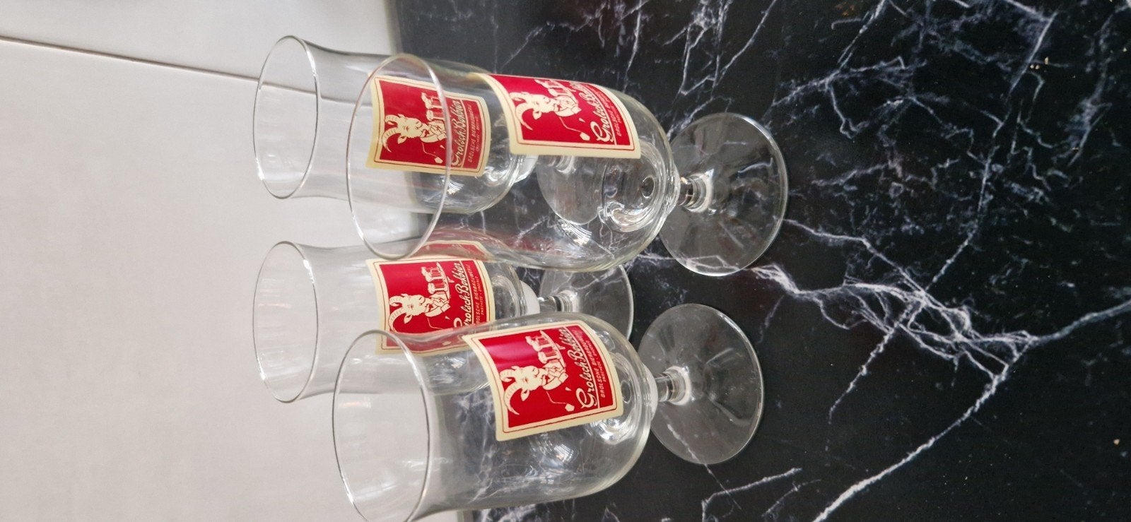 Vintage Grolsch Bierglazen - Set van 4, Verzamelen, Ophalen of Verzenden, Zo goed als nieuw, Glas of Glazen, Grolsch