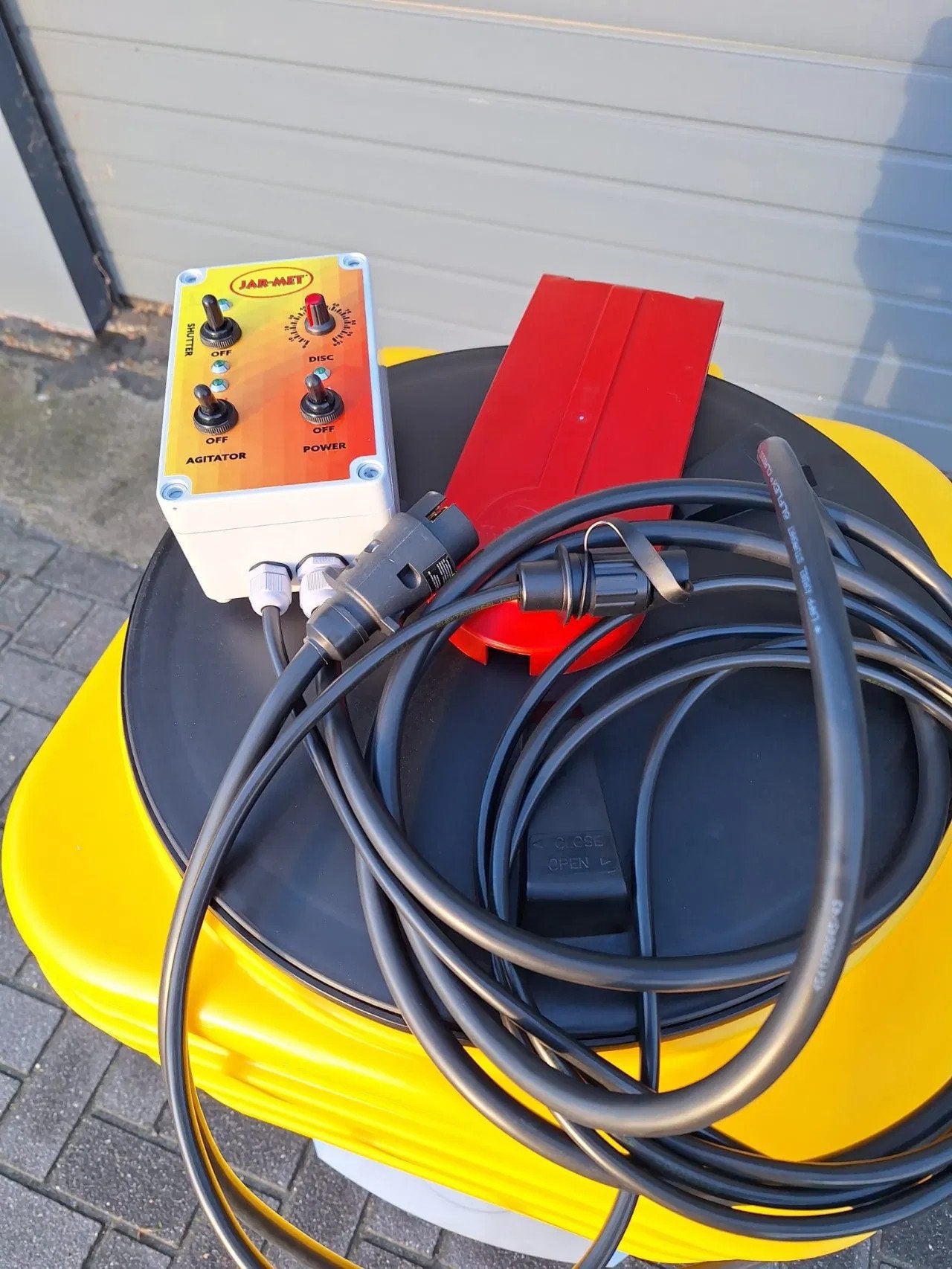 Jar-Met RP 110 elektrische strooier, Zakelijke goederen, Overige, Gewasbescherming en Bemesting