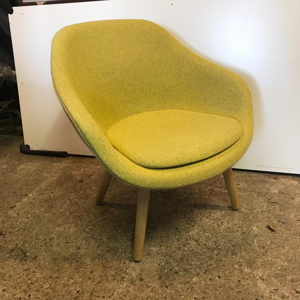 Hay AAL 82 81 stoel fauteuil chair design geel, Gebruikt, 75 tot 100 cm, Ophalen of Verzenden, Nvt