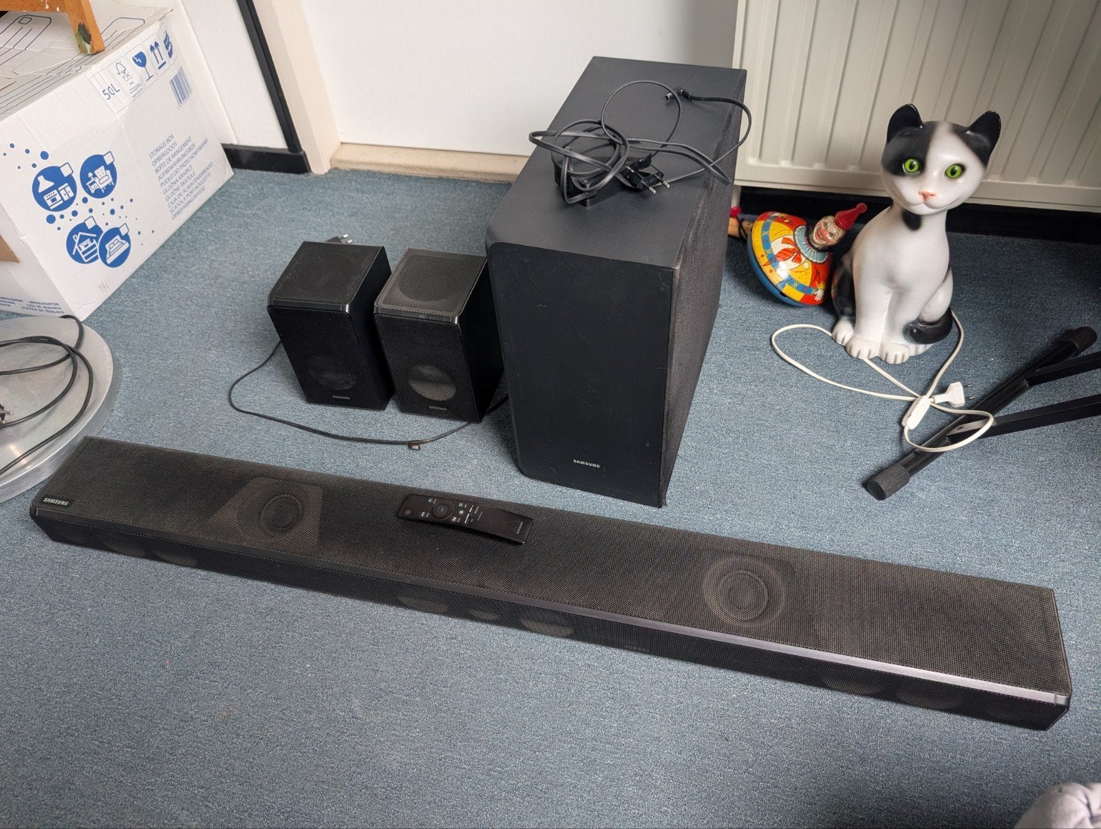 Samsung HW-K950 Soundbar met subwoofer en surround speakers, Ophalen, Met externe subwoofer, Gebruikt