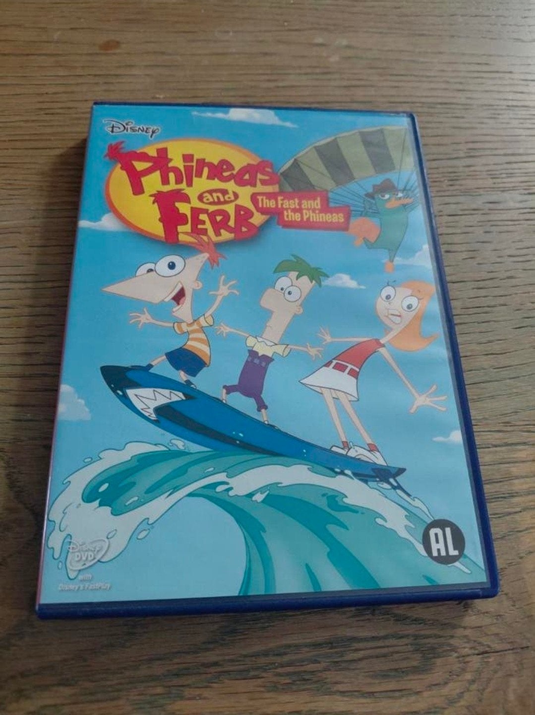 Disney Phineas and Ferb the fast and the phineas dvd., Europees, Gebruikt, Tekenfilm, Alle leeftijden