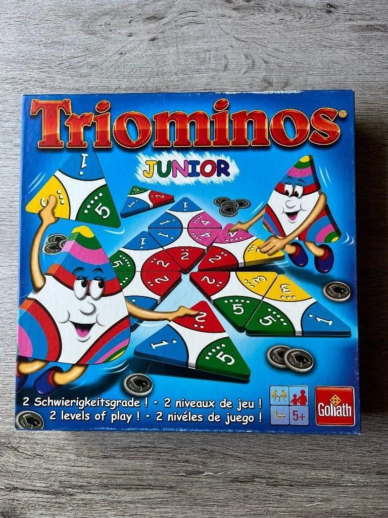 Spel Triominos junior, Een of twee spelers, Ophalen of Verzenden, Zo goed als nieuw, Goliath