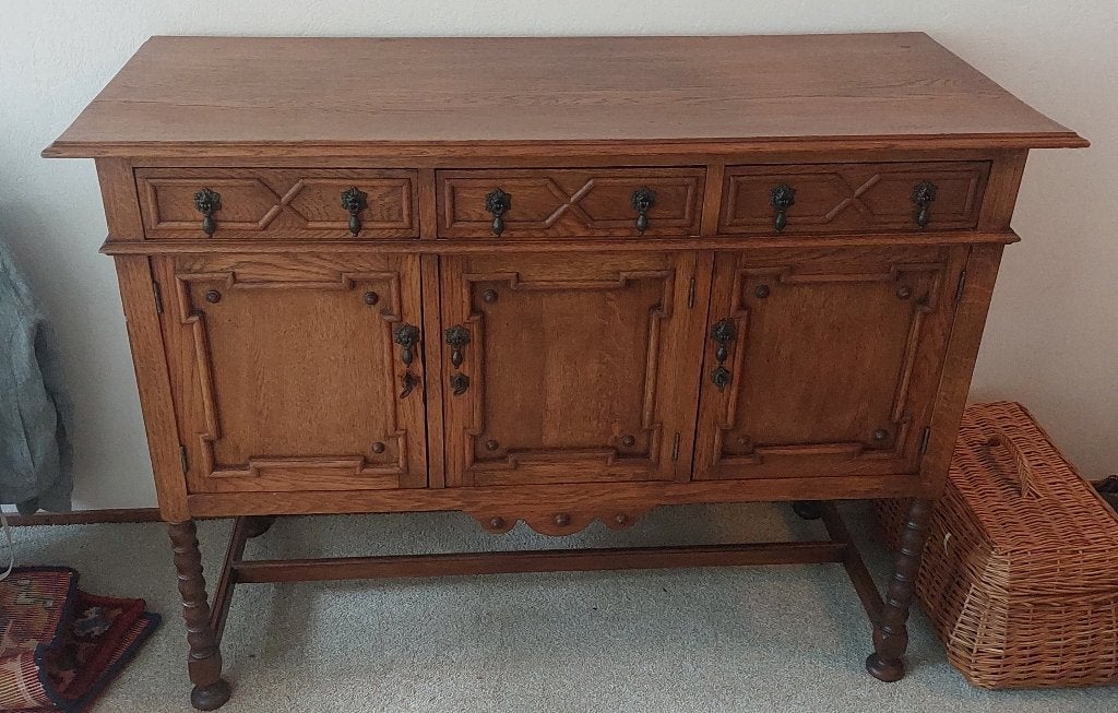 Vintage dressoir, Ophalen, Gebruikt, 100 tot 150 cm, Vintage/brocante