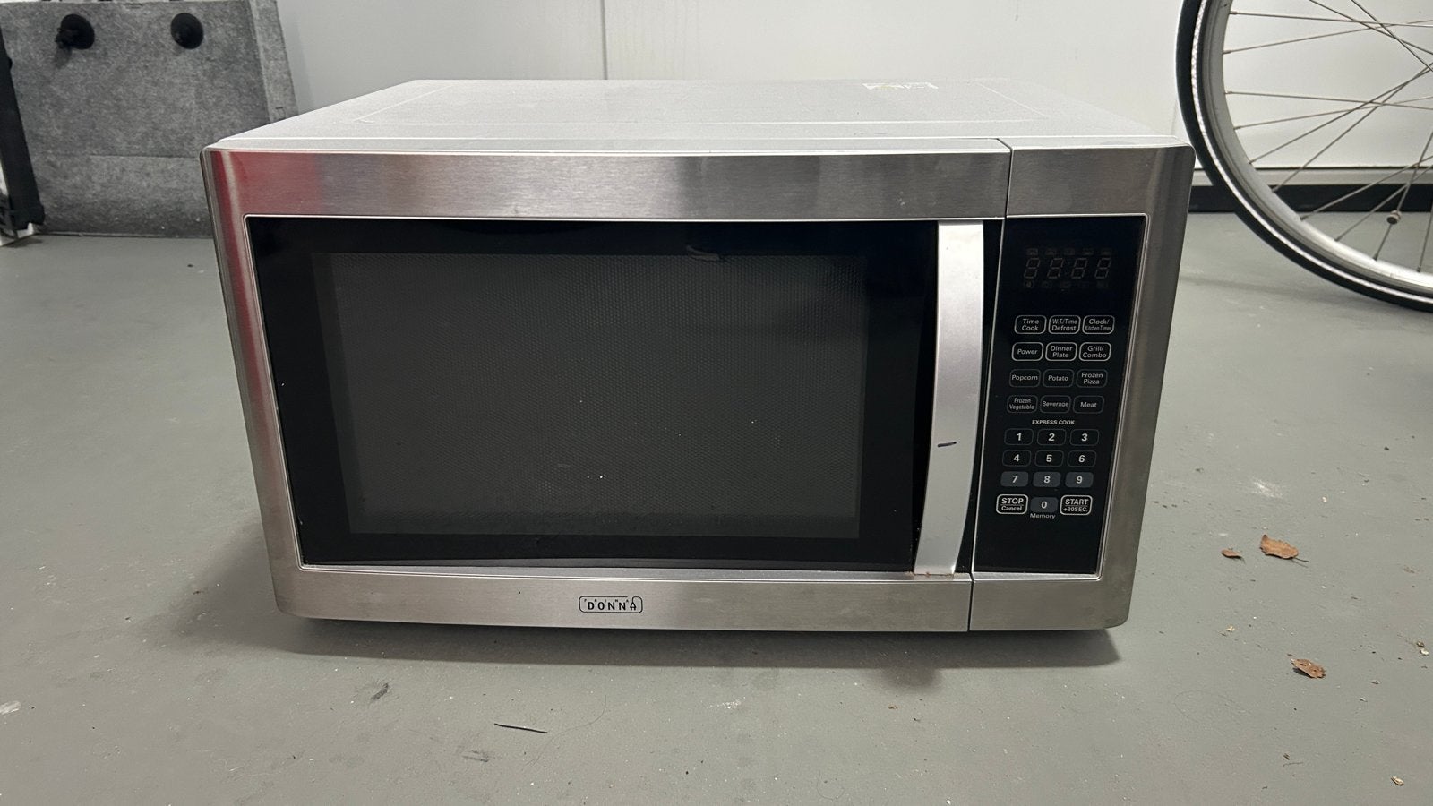Donna Magnetron met grill - RVS, Gebruikt, Grill, Ophalen of Verzenden, Magnetron