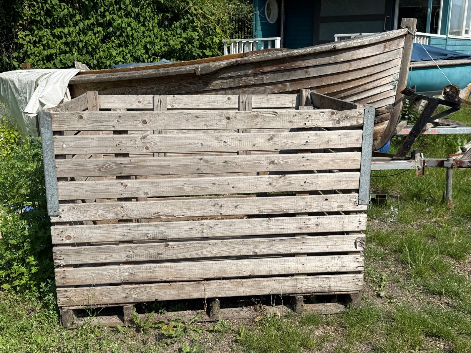 Robuuste Houten Kuubkist - Ideaal voor Opslag of Decoratie, Ophalen, Gebruikt, 100 cm of meer, 60 cm of meer