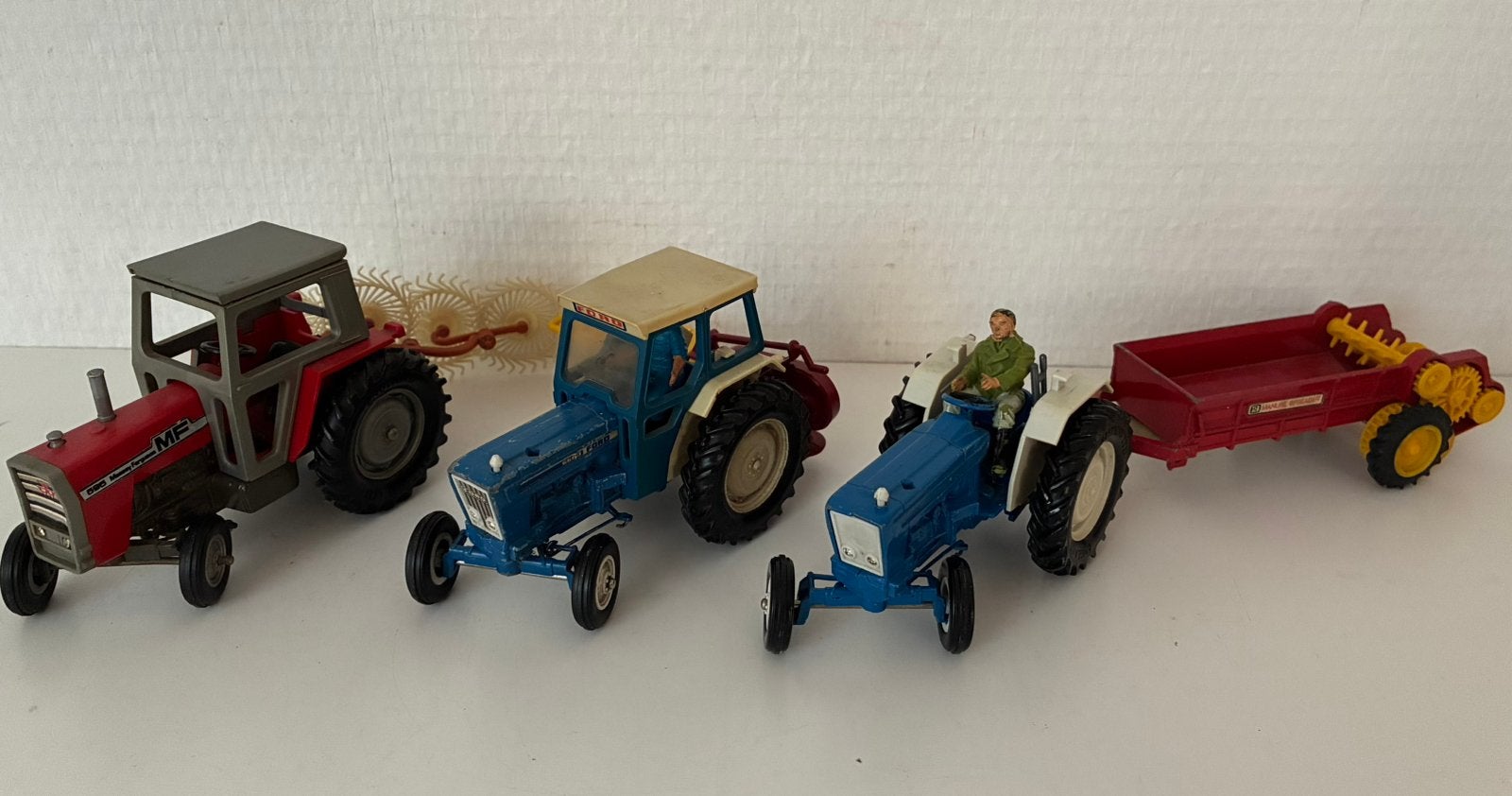 Britains modellen Ford  en MF, Verzenden, Gebruikt, Tractor of Landbouw, Britains