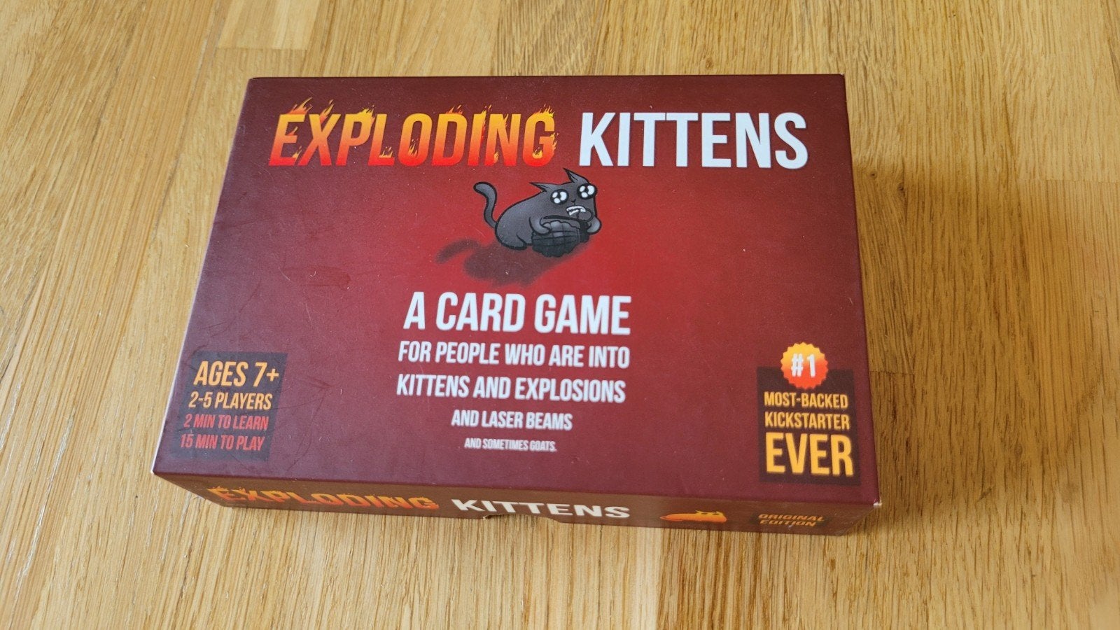Exploding Kittens - Originele Editie Kaartspel, Een of twee spelers, Ophalen of Verzenden, Zo goed als nieuw, Exploding Kittens LLC