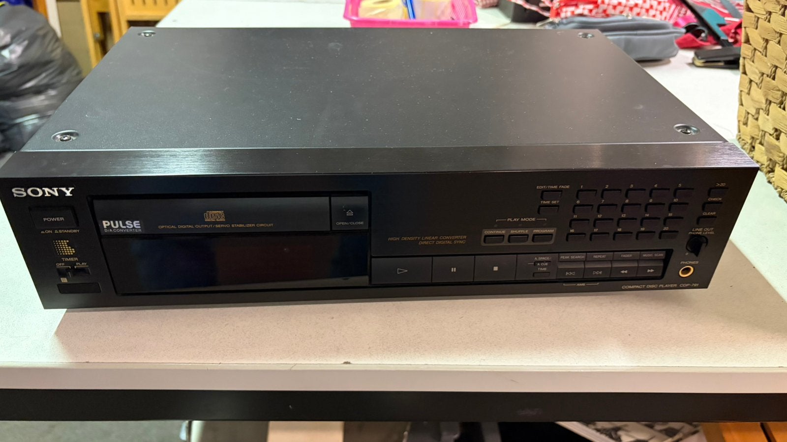 Sony compact disc player cdp-791, Ophalen of Verzenden, Zo goed als nieuw, Sony