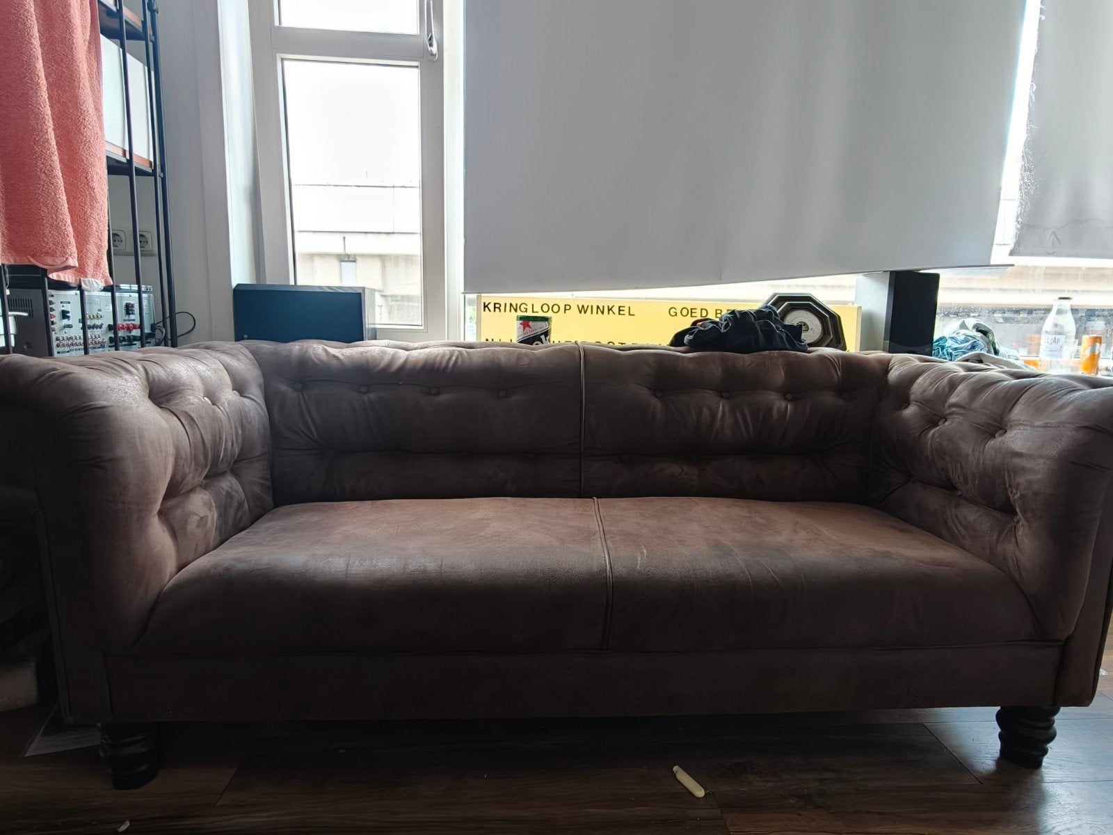 Bank, Huis en Inrichting, Banken | Bankstellen, Ophalen, Gebruikt, 75 tot 100 cm, Tweepersoons