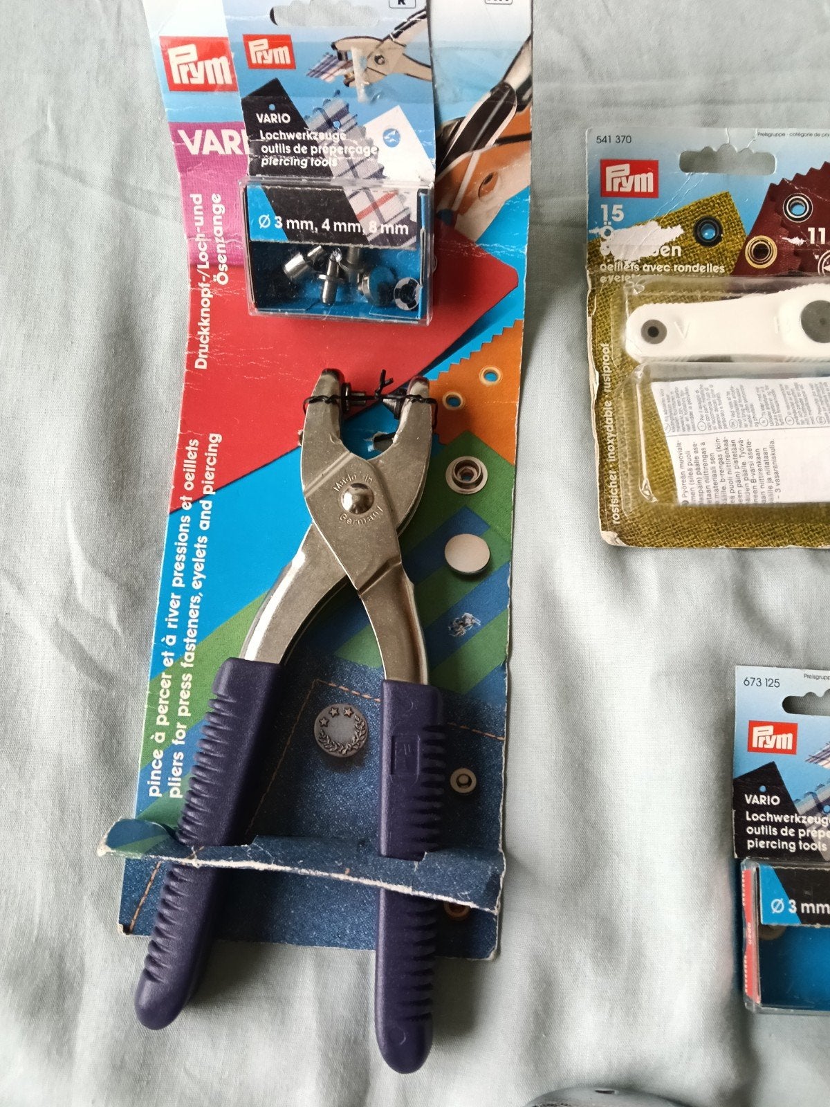 Prym Vario tang met toebehoren en oogjes, Ophalen, Zo goed als nieuw