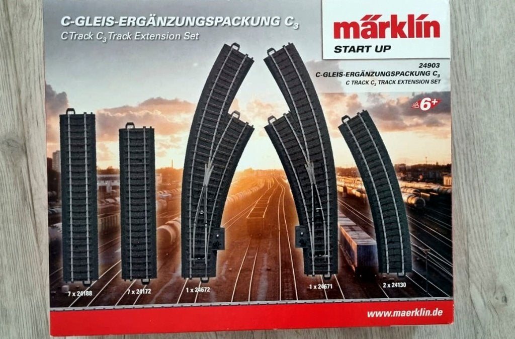 Marklin Railset C3 Rails in de nieuwe verpakking, Wisselstroom, Rails, Ophalen of Verzenden, Zo goed als nieuw