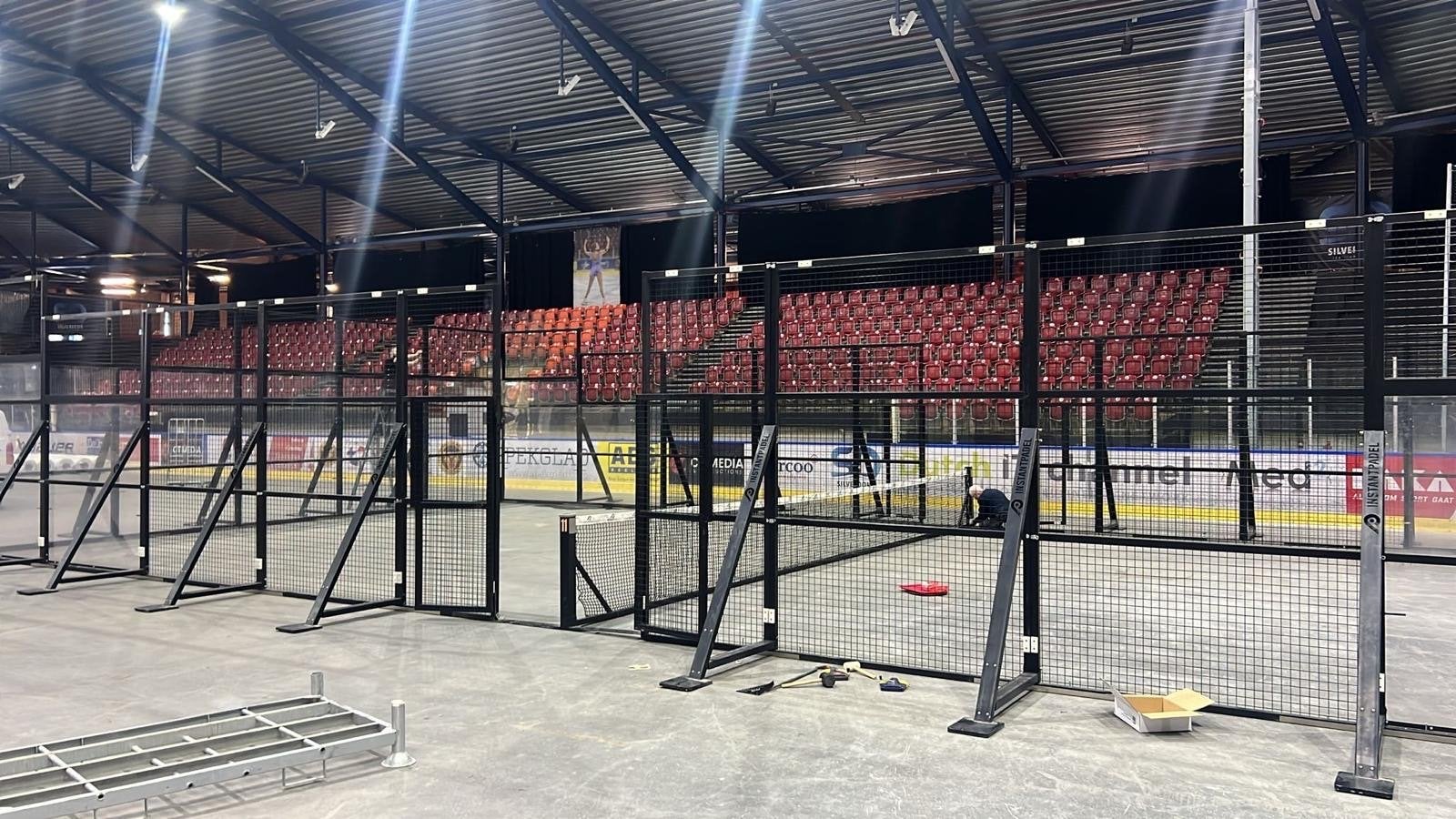 Complete instant Padelbaan - vloer optioneel, Ophalen, Zo goed als nieuw, Padel-accessoire