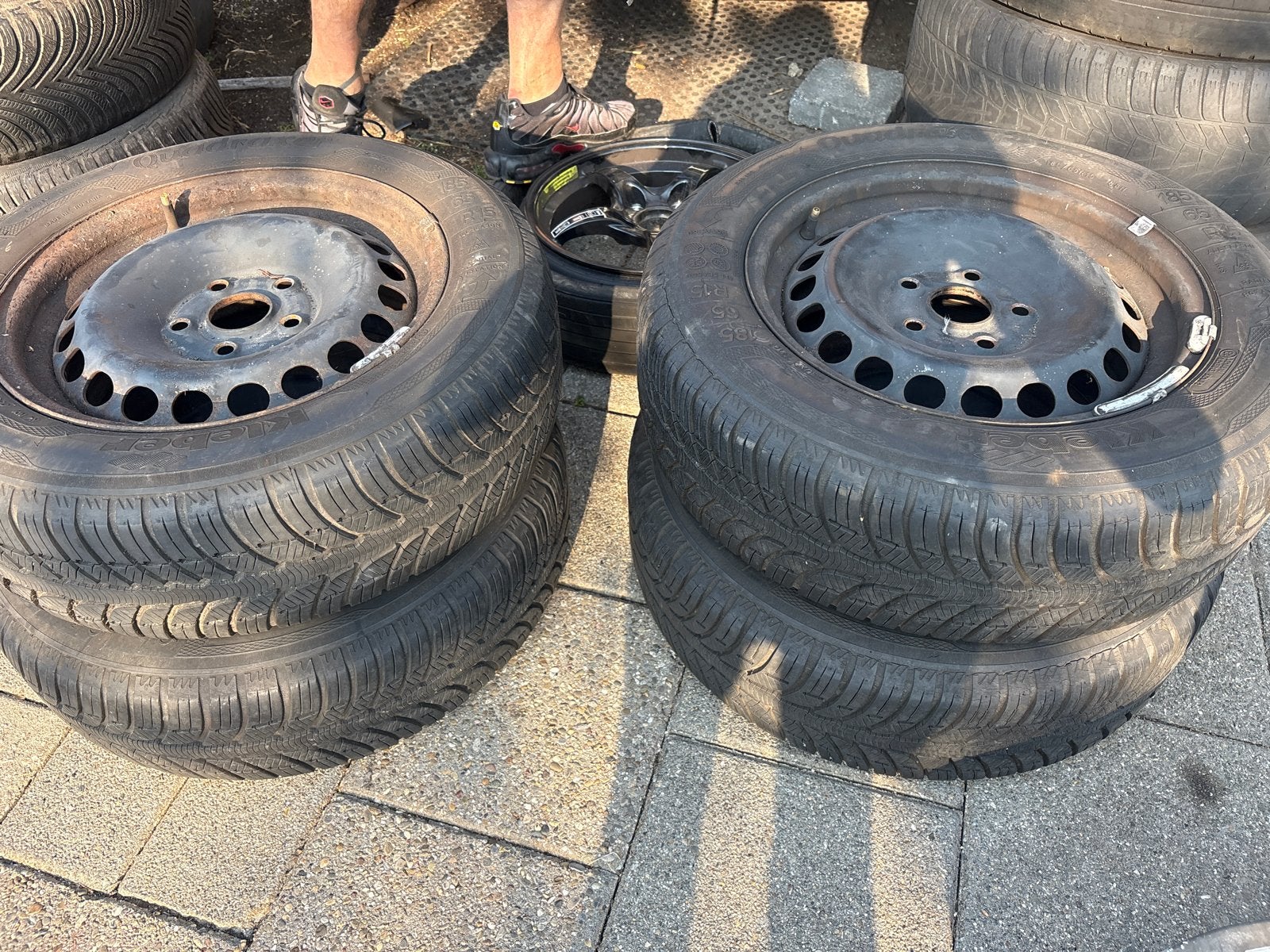 All Season Banden met Velgen 185/65 R15, Ophalen of Verzenden, Gebruikt