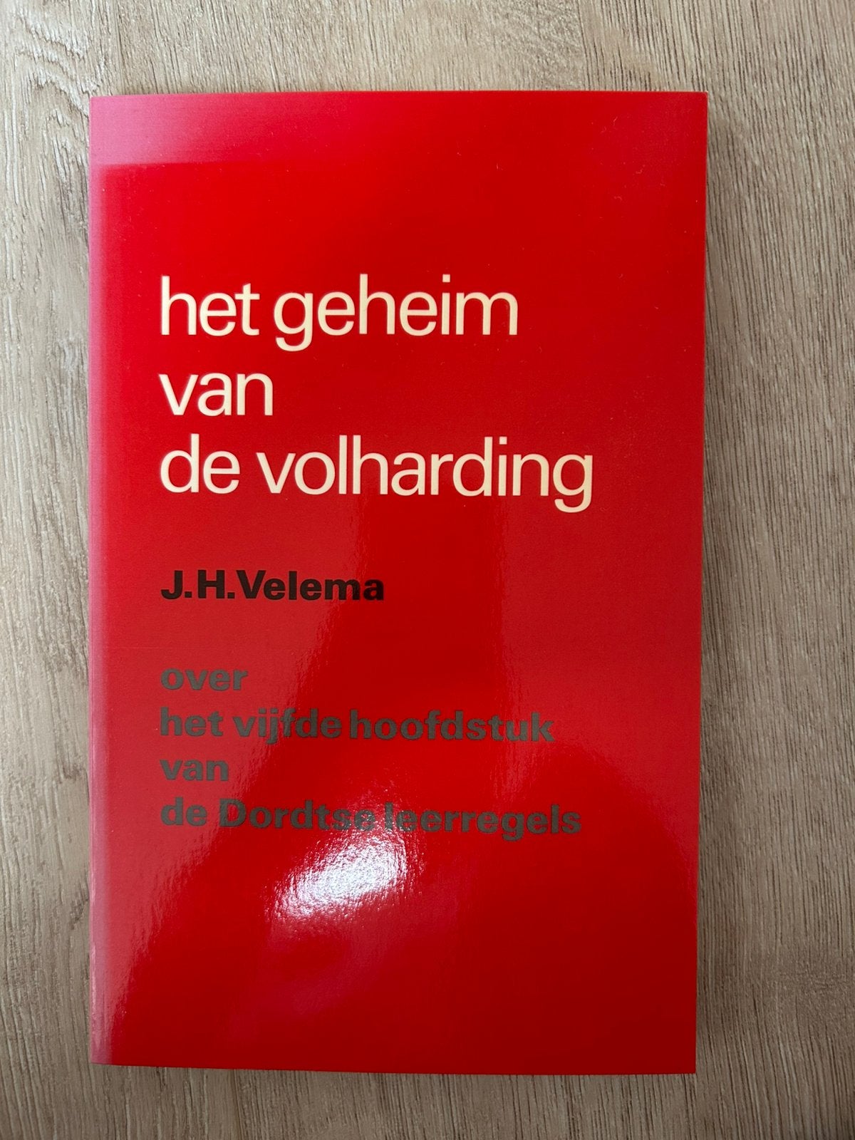 Het geheim van de volharding - J.H. Velema, Ophalen of Verzenden, Gelezen