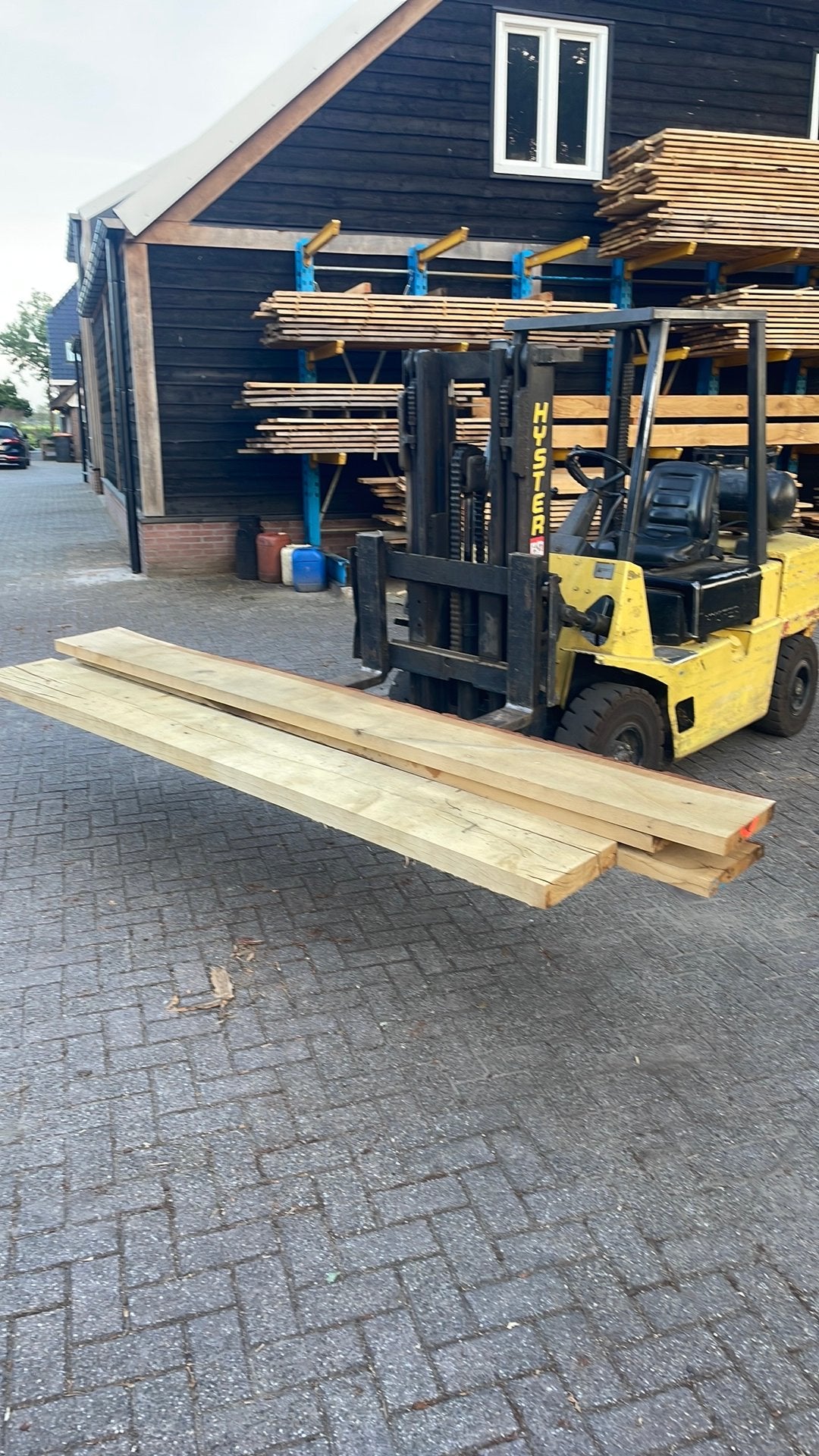 Eiken platen, Tuin en Terras, Ophalen, Planken, Zo goed als nieuw, Hardhout
