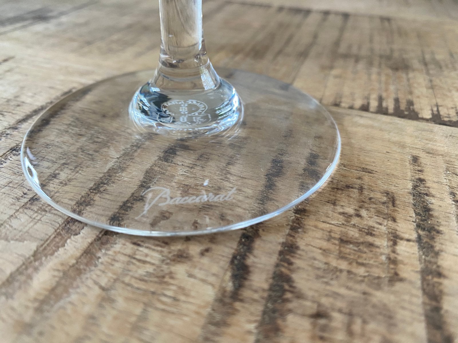 Baccarat Montaigne Optic groot wijnglas hoog 18cm ø 9cm, Ophalen