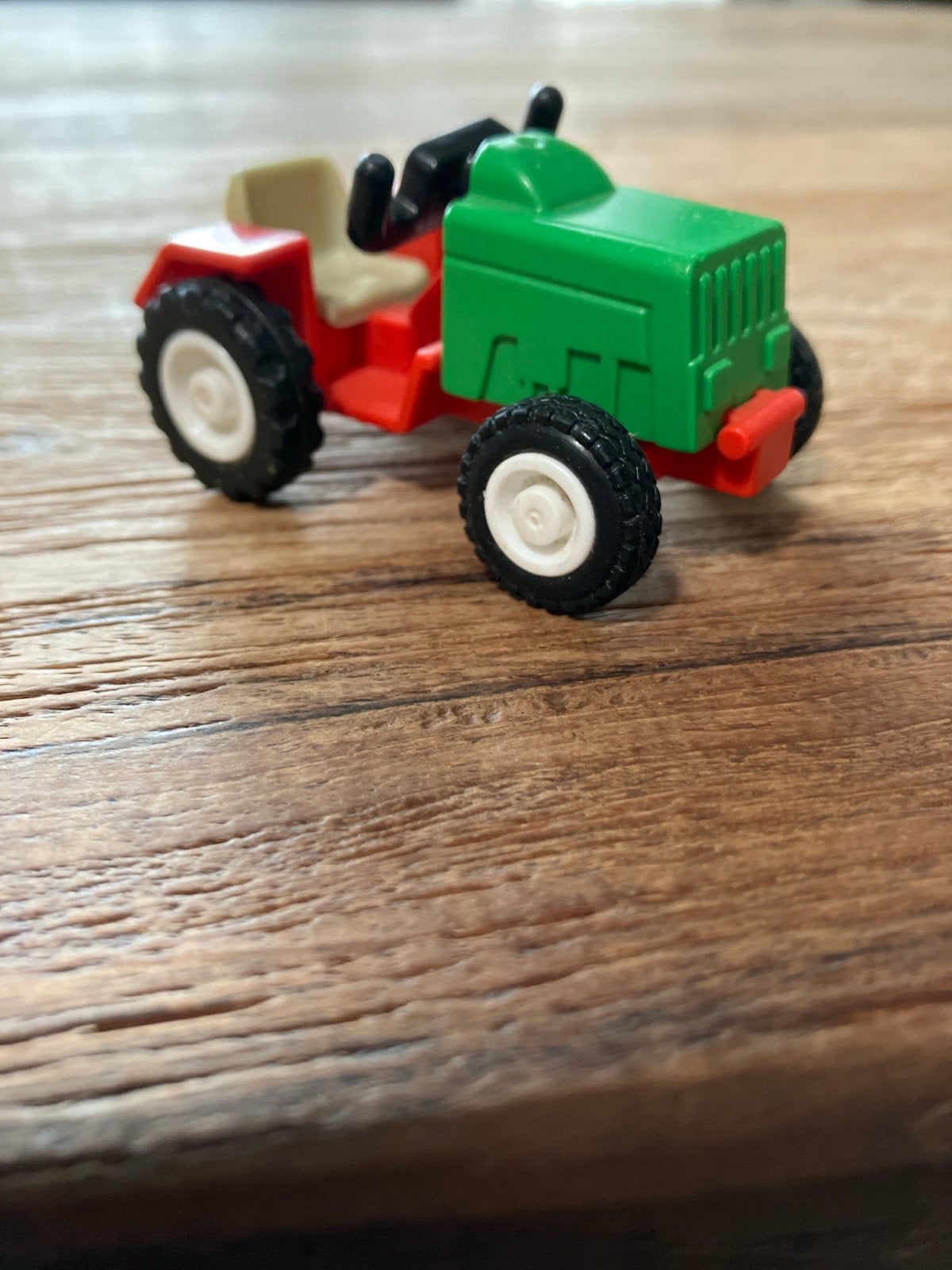 Playmobil mini tractor - Groen/Rood (1984), Gebruikt, Losse onderdelen, Voertuig, Ophalen of Verzenden