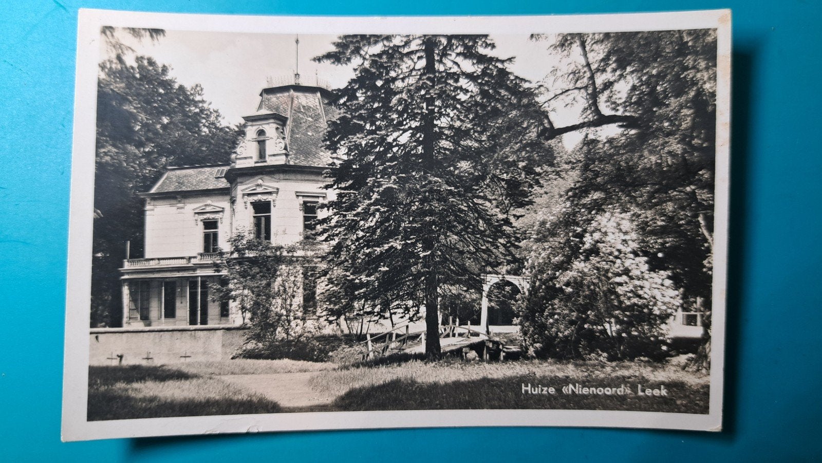 Leek Huize Nienoord 1957, Ophalen of Verzenden, 1940 tot 1960, Gelopen, Groningen