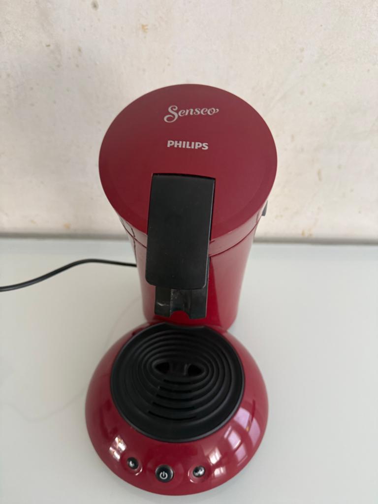 Philips Senseo Original koffiepadapparaat - Rood, Koffiepads en cups, Koffiemachine, Ophalen of Verzenden, Zo goed als nieuw