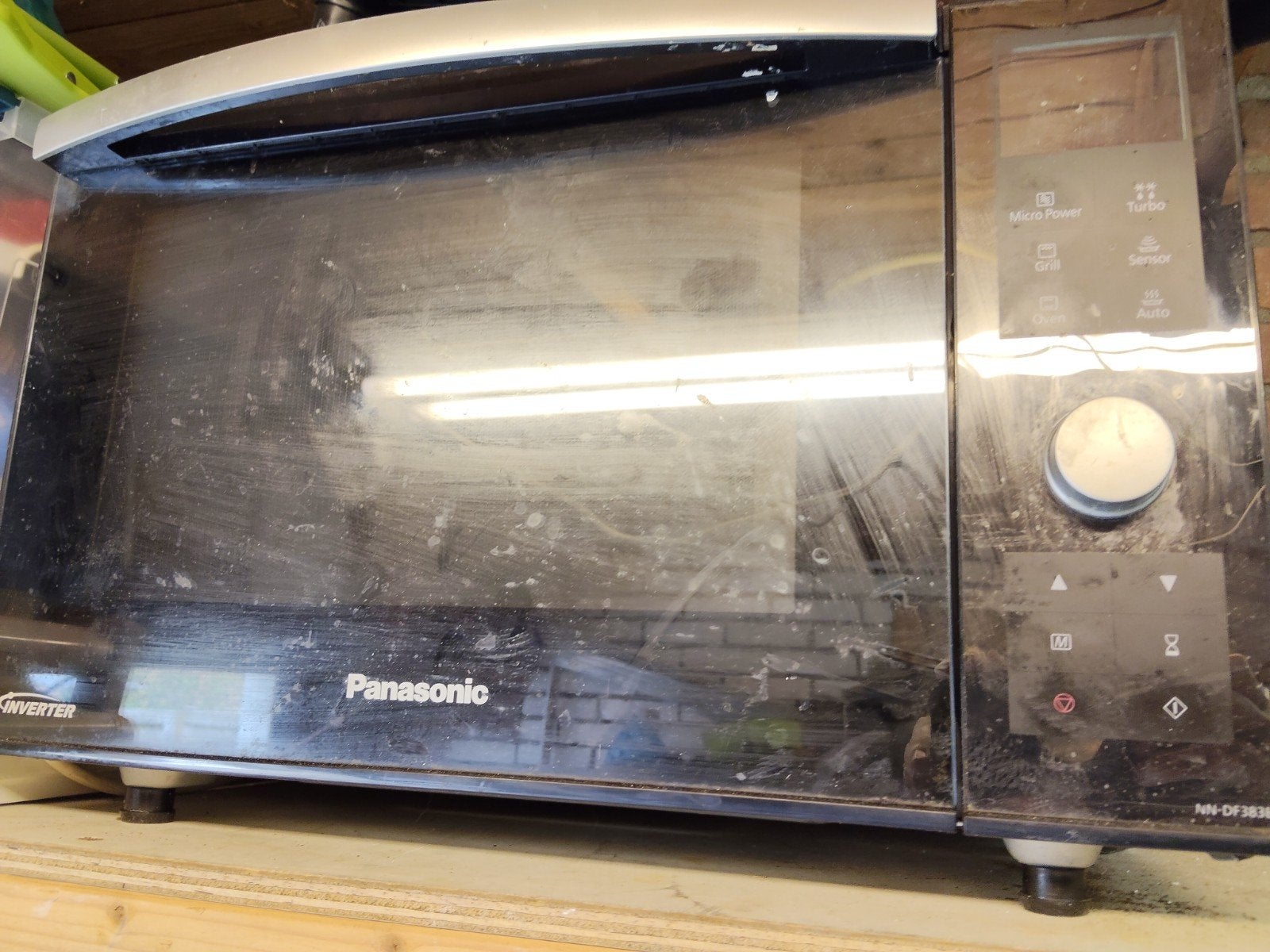 Panasonic Combimagnetron - NN-DF383B - Zwart, Combimagnetron, Gebruikt, Grill, Ophalen of Verzenden