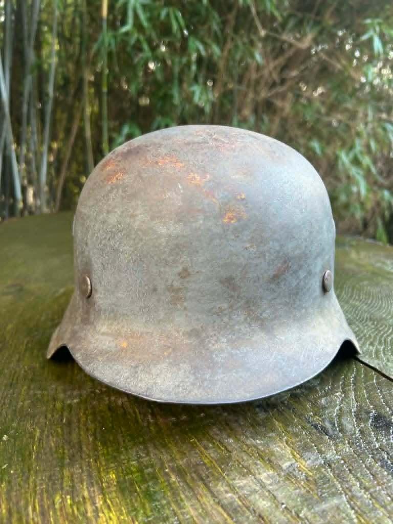 Duitse WOII helm M42, Ophalen of Verzenden, Duitsland, Helm of Baret