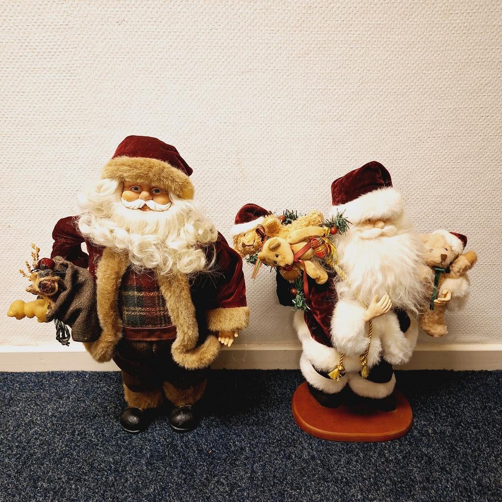 2x Prachtige Decoratieve Kerstman, Gebruikt, ., Ophalen of Verzenden, .