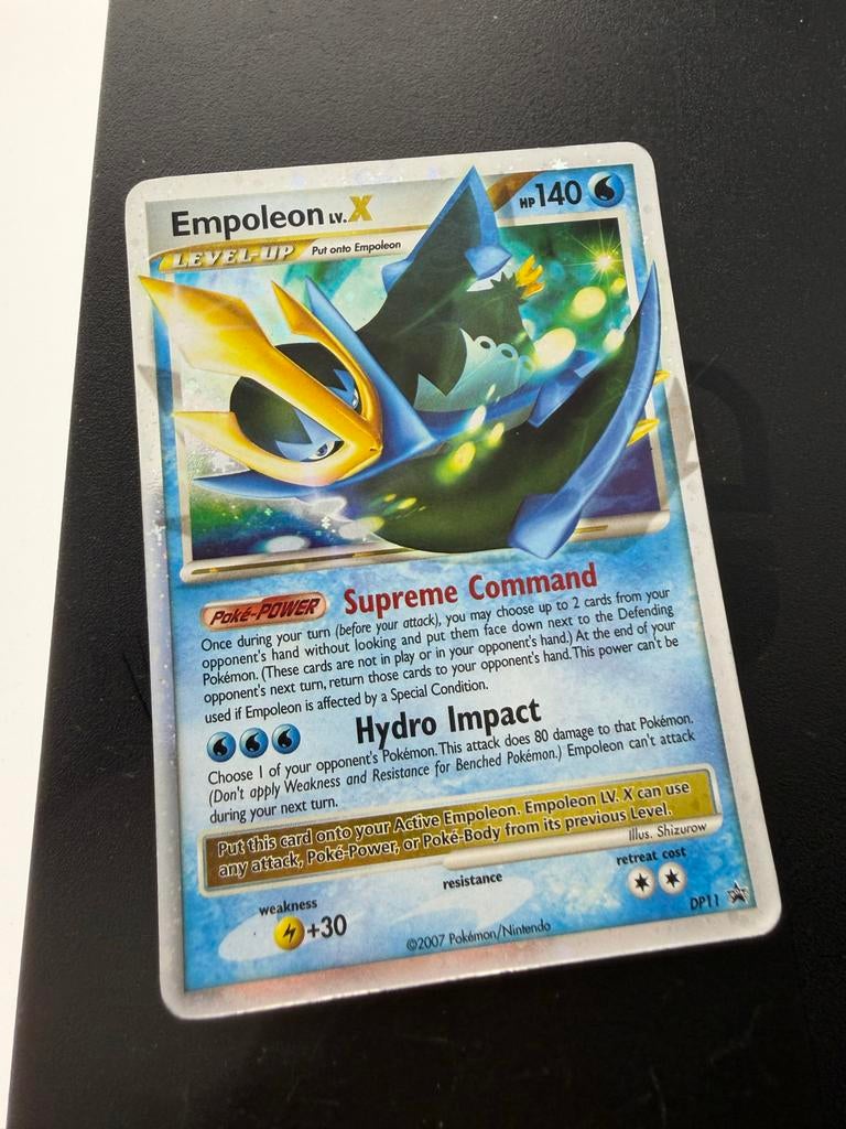 Empoleon LV.X Pokémon Kaart DP11 -, Ophalen of Verzenden, Gebruikt, Losse kaart