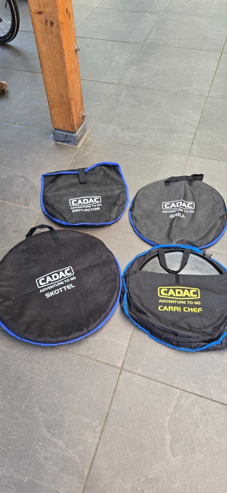 Cadac Adventure To Go Skottel, Deflector, Grill, Carri Chef, Ophalen of Verzenden, Gebruikt