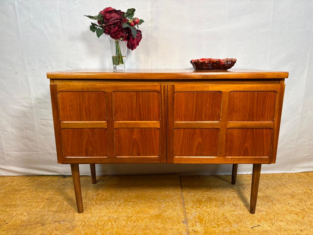 Gratis bezorging!MidCentury Retro Vintage Teak Dressoir1960, 100 tot 150 cm, Teakhout, Ophalen of Verzenden, Nathan