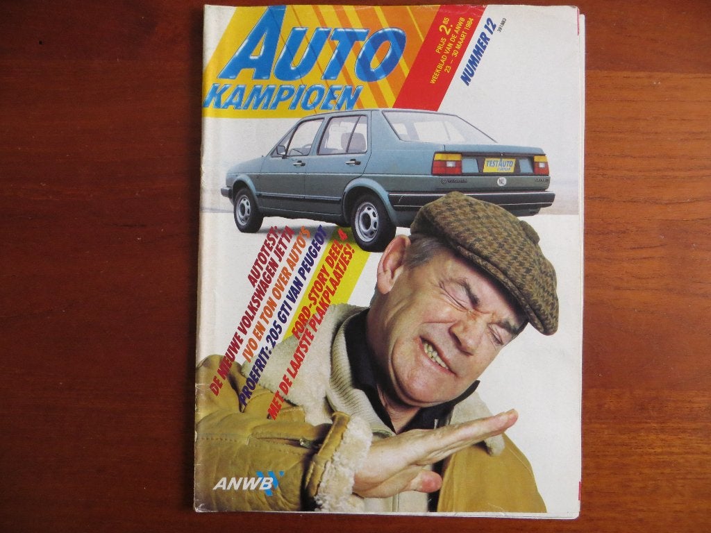 Autokampioen 12 1984 VW Jetta Peugeot 205 GTI, Ford plaatjes, Ophalen of Verzenden, Zo goed als nieuw, Peugeot