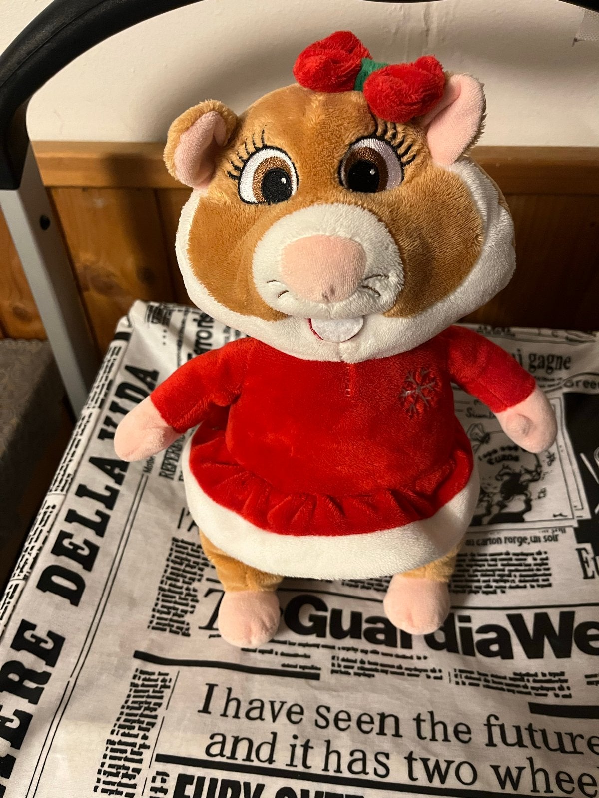 AH Hamster Knuffel kersteditie (2021), Hamster, Ophalen of Verzenden, Zo goed als nieuw, Meerkleurig