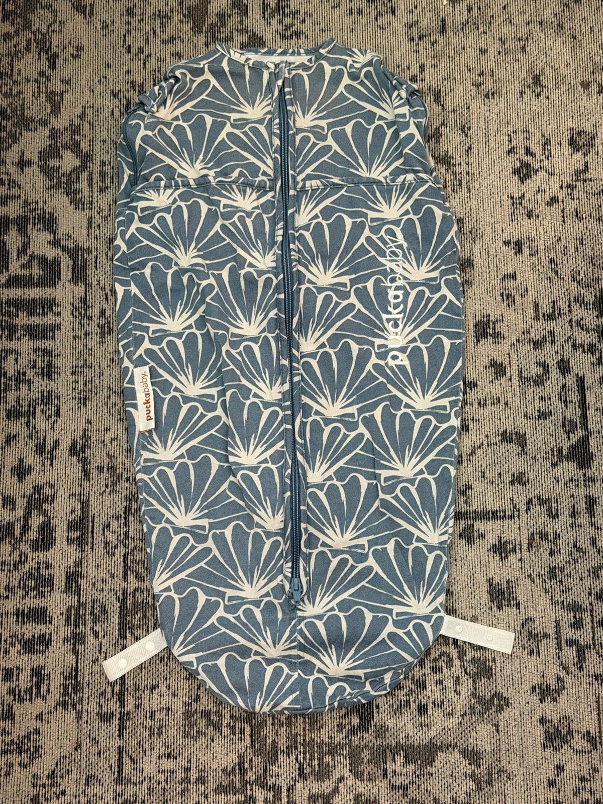 *** Puckababy mini seashell blauw ***, Ophalen of Verzenden, Zo goed als nieuw, 70 tot 85 cm, Slaapzak