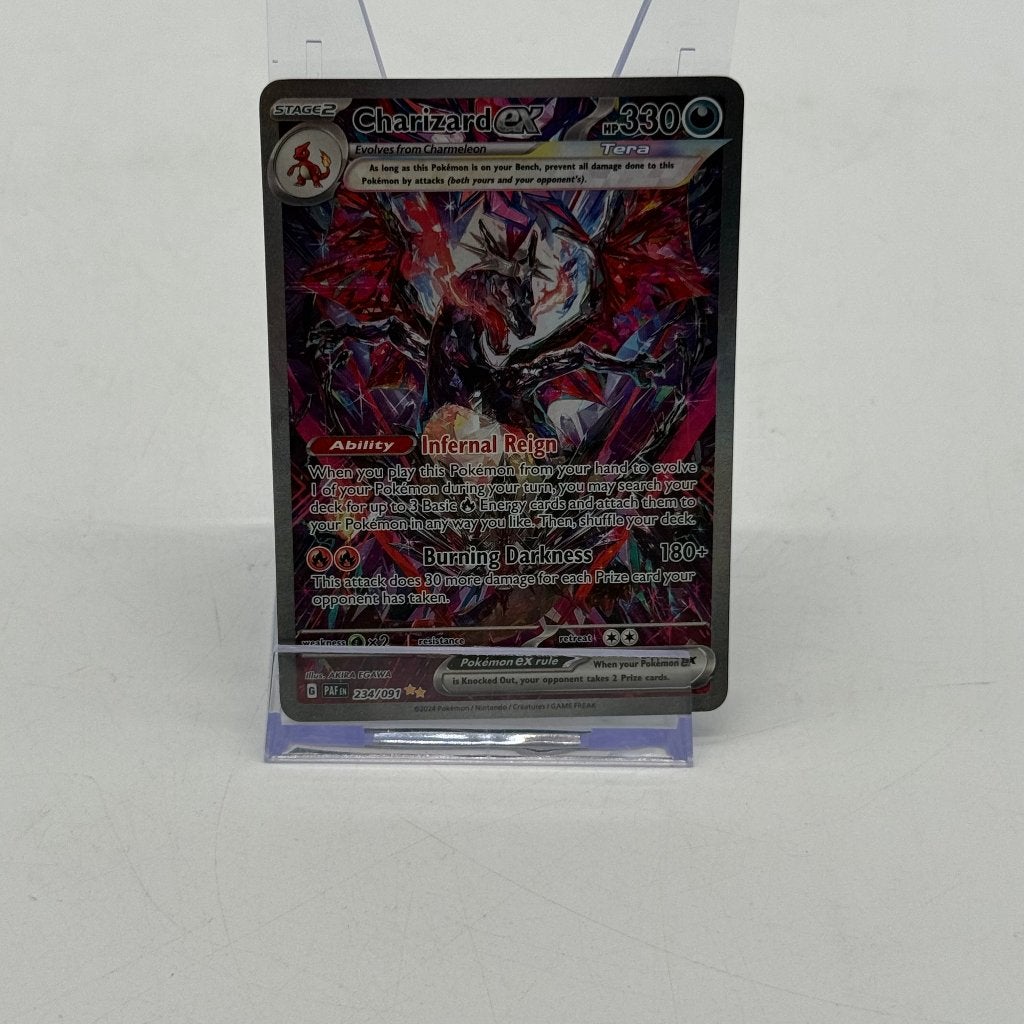 Pokémon Charizard Ex - 234/091 Paldean Fates - Near Mint, Ophalen of Verzenden, Zo goed als nieuw, Losse kaart