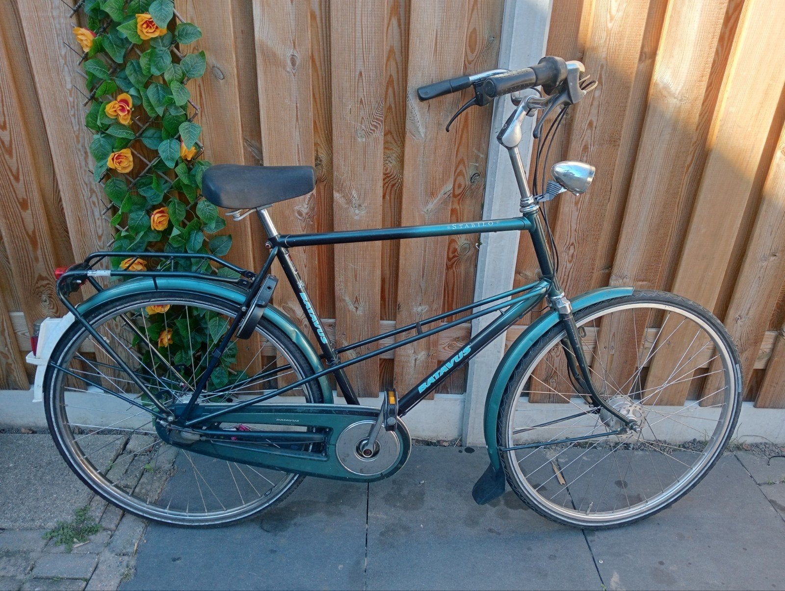 herenfiets dubbel stang, Ophalen, Gebruikt, Overige merken