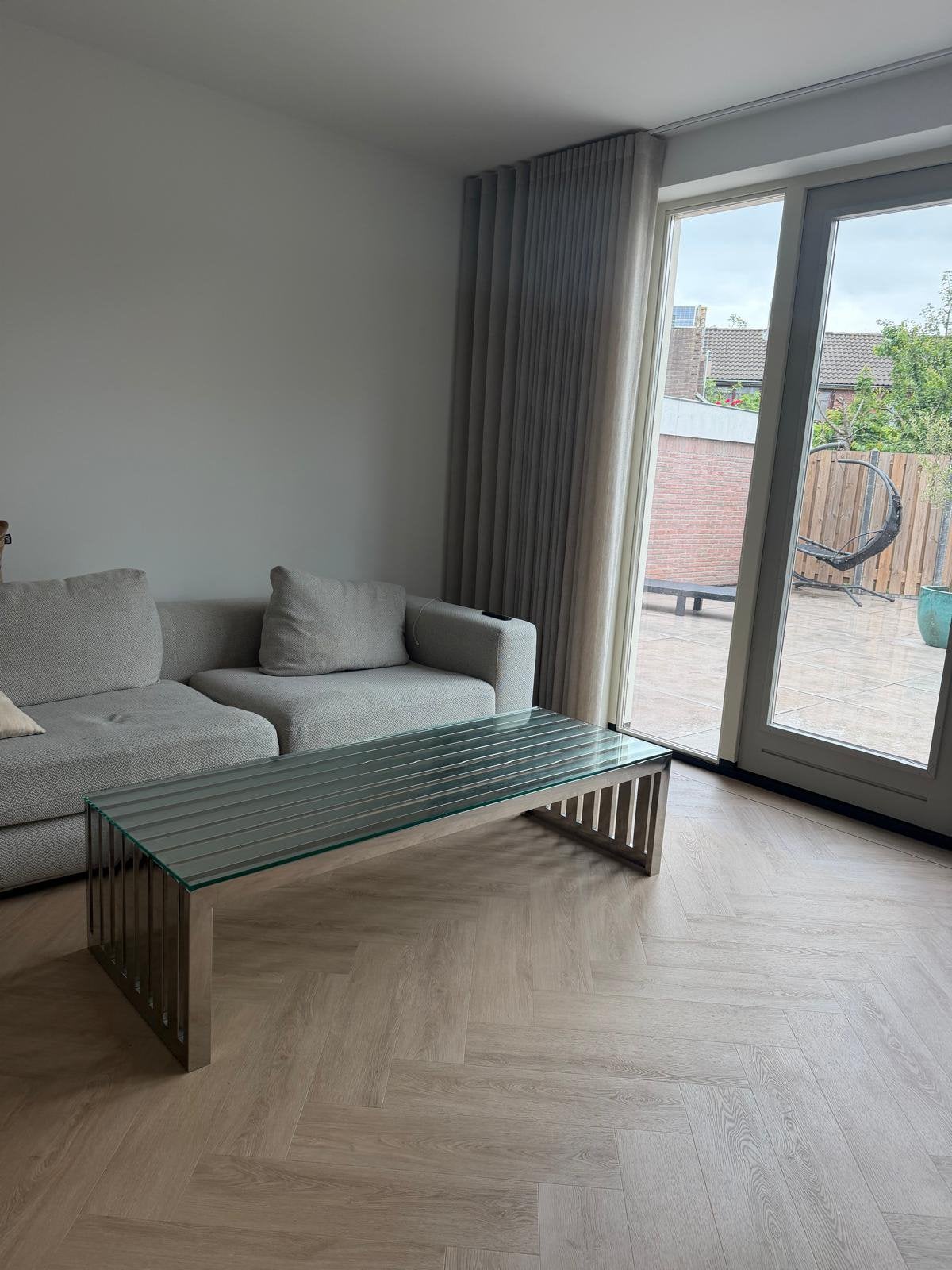 Eicholtz Salontafel/Bench, Ophalen, 50 tot 100 cm, Rechthoekig, Metaal