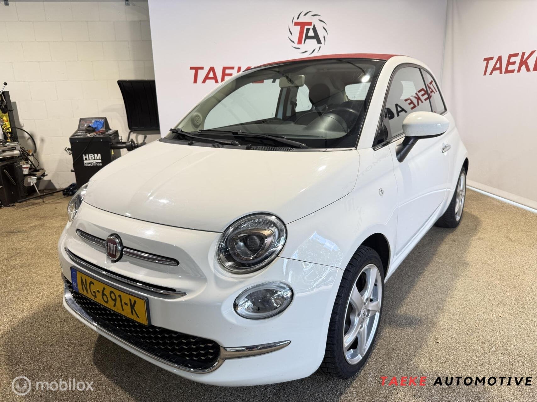 Fiat 500 C 1.2 Lounge AIRCO/CABRIO/DRIEM/GOEDONDERHOUDEN/APK, Auto's, Fiat, Gebruikt, 4 cilinders, Cabriolet, Leder en Stof
